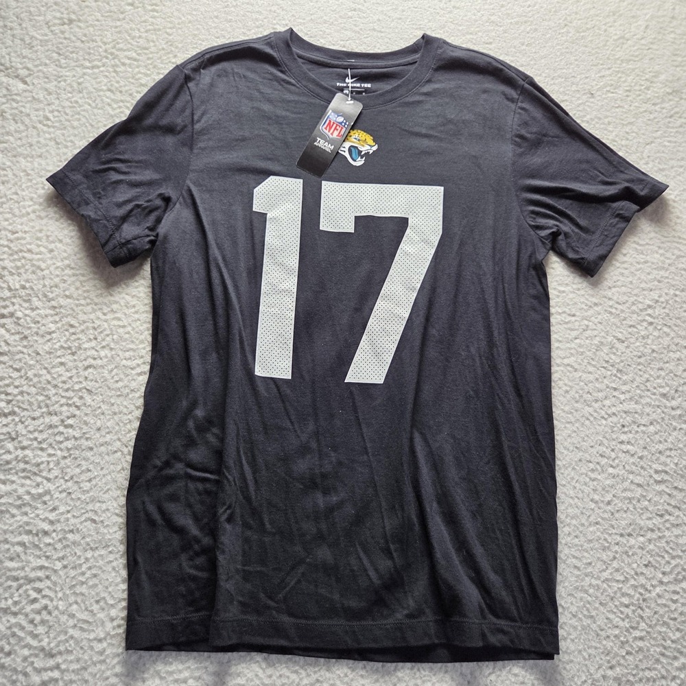 Jacksonville Jaguars Shirt Mens Medium Gray NFL Football DJ Chark Jr 17 Nike Tee